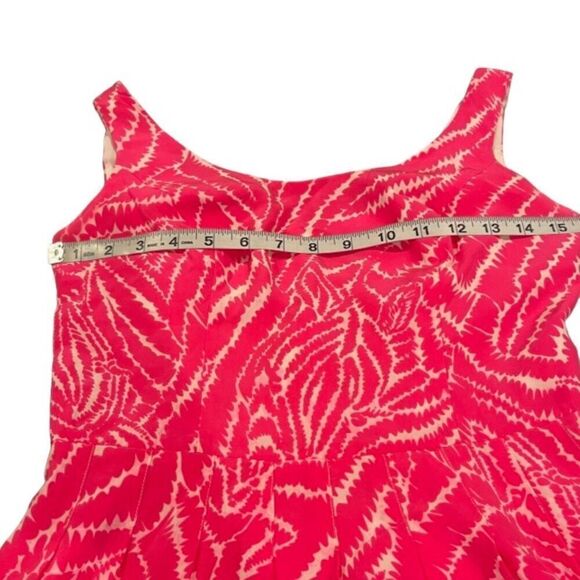 Lilly Pulitzer Silk Hot Pink Zebra Striped Dress Size 0 - Picture 10 of 12